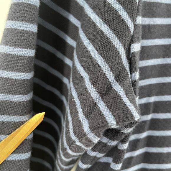 J.JILL Dress Size Small Denim Chambray Blue Jean Shift Shirttail Cotton Tencel - Picture 8 of 13